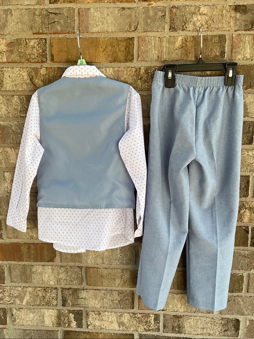 Take 50% OFF- Van Heusen Youth Light Blue Suit Vest & Pants Set, Size-6